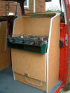 Calypso Campers UK - Concealed Hob open